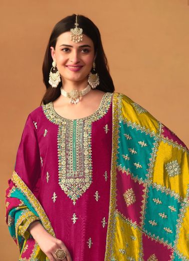 AANAYA 186 - CATALOG # 54023 (SET OF 3 READYMADE SUITS)