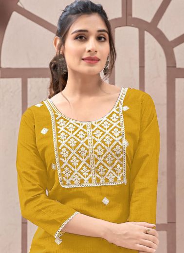 RANGRASIYA - CATALOG # 54035 (SET OF 6 READYMADE KURTIS)