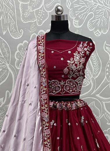 SERIES 2796-2801 - CATALOG # 55276 (SET OF 16 LEHENGAS (SEMI-STITCHED))