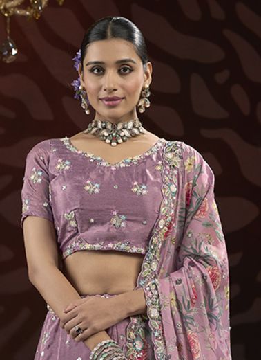 SAWARIYA 1 - CATALOG # 56119 (SET OF 6 LEHENGAS (SEMI-STITCHED))