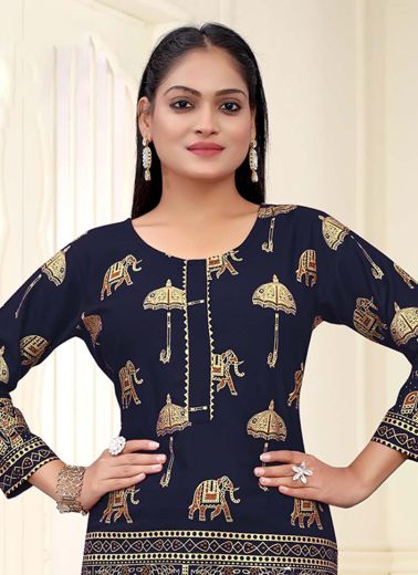 KIKI - CATALOG # 56501 (SET OF 7 READYMADE KURTIS) MADE IN INDIA BY SANGEET