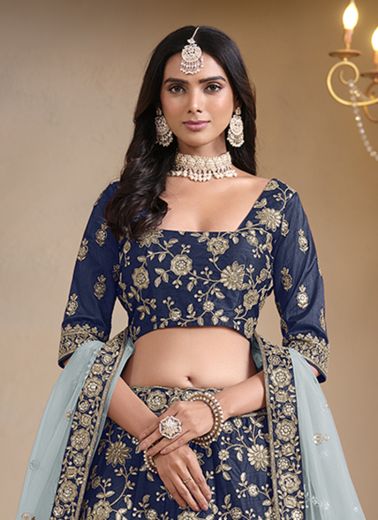 MEHWISH 9 - CATALOG # 56384 (SET OF 4 LEHENGAS (SEMI-STITCHED))
