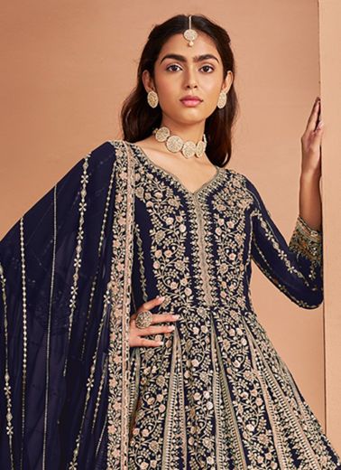 AANAYA 213 - CATALOG # 56693 (SET OF 4 SEMI-STITCHED SUITS)