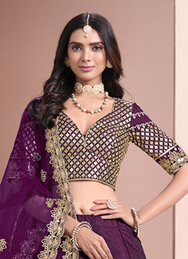 MEHVISH 10 - CATALOG # 56694 (SET OF 4 LEHENGAS (SEMI-STITCHED))
