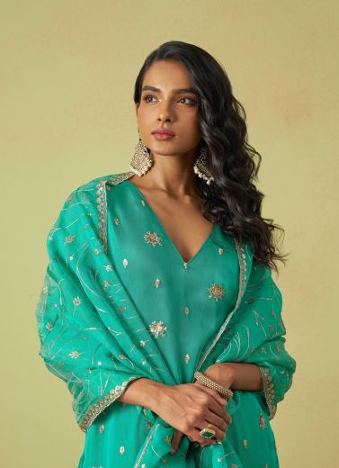 GULAABO - CATALOG # 56761 (SET OF 4 SEMI-STITCHED SUITS)