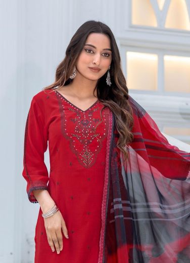 NIRVI - CATALOG # 56782 (SET OF 4 READYMADE SUITS)