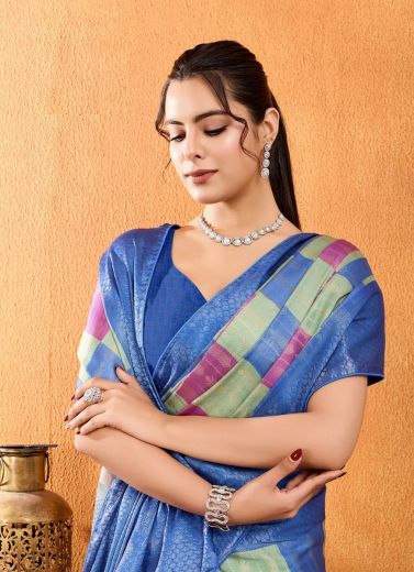 SOVRINA - CATALOG # 56880 (SET OF 5 SAREES) by BRAND S-ETHNIC LIFESTYLE
