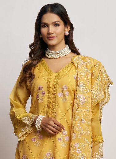 SAADGI - CATALOG # 56884 (SET OF 4 SEMI-STITCHED SUITS) by BRAND ALIZEH FASHION