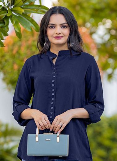 CADBURY - Catalog # 56962 (Set of 6 Readymade Women's Kurtis / Tops) by Brand MITTOO