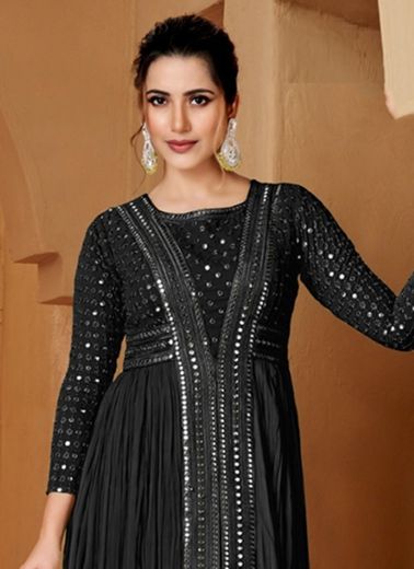 RHEA - Catalog # 56979 (Set of 4 Readymade Salwar Suits) by Brand GULZAR COUTURE