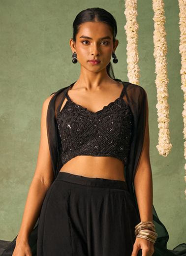 BAHAAR - Catalog # 57023 (Set of 2 Tops With Bottoms) by Brand ALIZEH FASHION