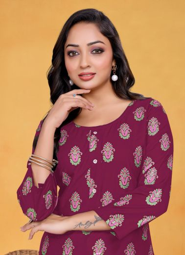 VOLUME 1 - Catalog # 57108 (Set of 8 Readymade Women's Kurtis / Tops) by Brand SANGEET