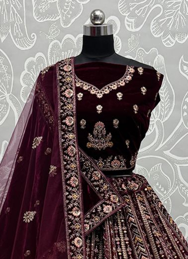 SERIES 2823-2828 - Catalog # 57111 (Set of 16 Semi-Stitched Lehengas) by Brand STROLLAY ®