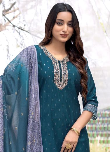 DEVAINE - Catalog # 57242 (Set of 6 Readymade Salwar Suits) by Brand KADLEE FASHION