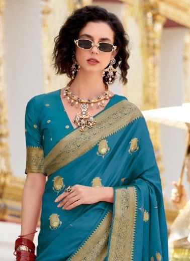 WHITE ROSE - Catalog # 57248 (Set of 6 Sarees) by Brand STROLLAY ®