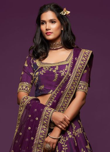 THE MODERN VIBE - Catalog # 57254 (Set of 10 Semi-Stitched Lehengas) by Brand STROLLAY ®