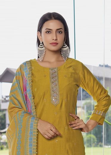 MILLY - Catalog # 57438 (Set of 6 Readymade Salwar Suits) by Brand WOODEE AHMEDABAD
