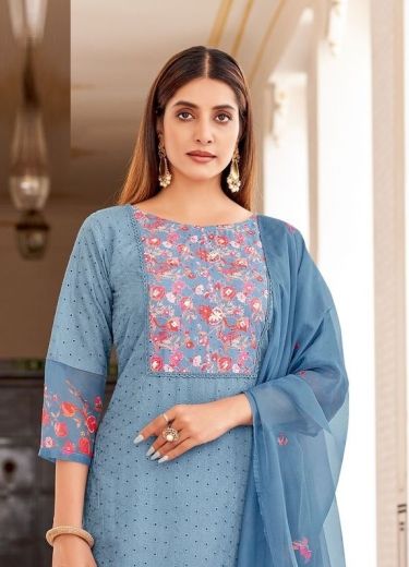 KASHMIRA - Catalog # 57515 (Set of 6 Readymade Salwar Suits) by Brand WOOGLEE FASHIONS