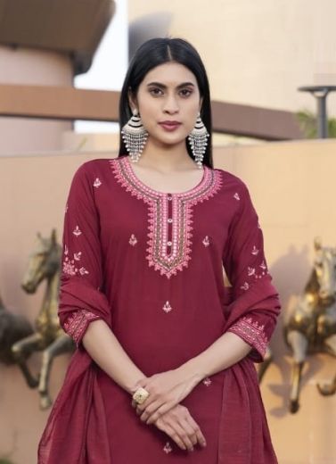 ORRA - Catalog # 57573 (Set of 6 Readymade Salwar Suits) by Brand WOODEE AHMEDABAD