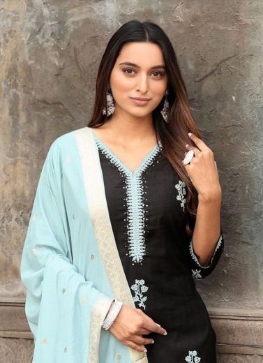 SAUNDARYA - Catalog # 57608 (Set of 5 Readymade Salwar Suits) by Brand MITTOO