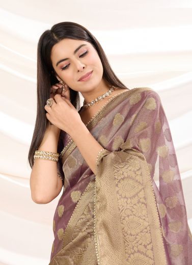 TISHORA - Catalog # 57631 (Set of 4 Sarees) by Brand S-ETHNIC LIFESTYLE