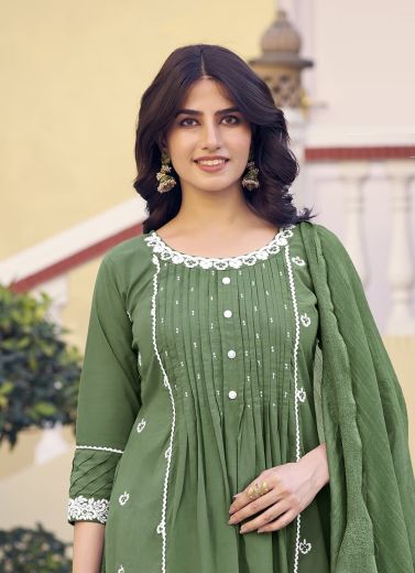ICONIC - Catalog # 57710 (Set of 4 Readymade Salwar Suits) by Brand KARISSA