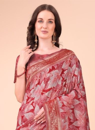 FLORAL STYLE - Catalog # 57822 (Set of 5 Sarees) by Brand STROLLAY ®