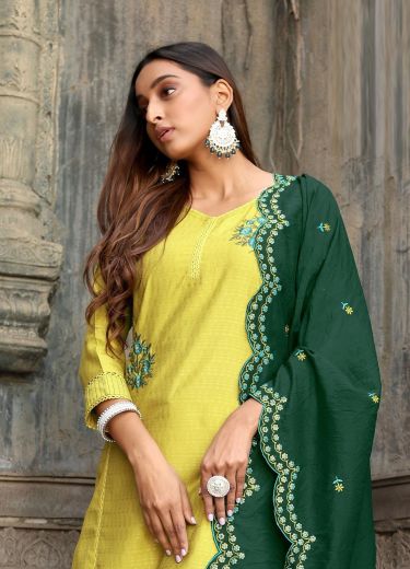 SAUGAAT - Catalog # 57828 (Set of 6 Readymade Salwar Suits) by Brand WOOGLEE FASHIONS