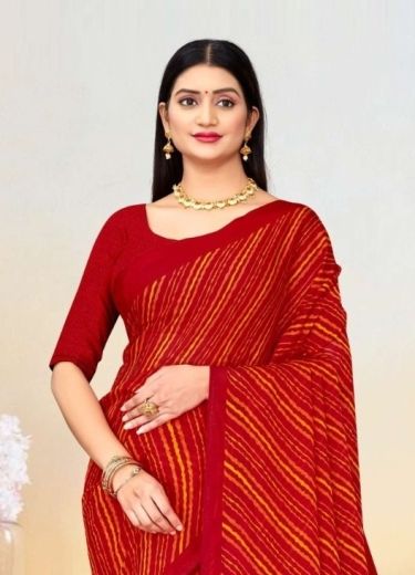 LEHERIYA 10 - Catalog # 57862 (Set of 6 Sarees) by Brand RUCHI SAREES