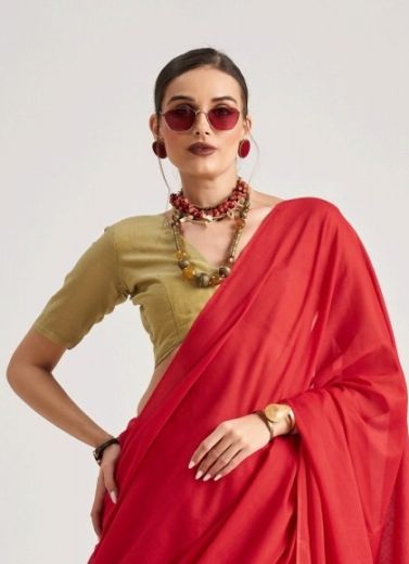 HUES & FLOW - Catalog # 58026 (Set of 9 Sarees) by Brand MONO POLEY