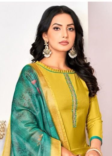 ALIZZA - Catalog # 58049 (Set of 12 Readymade Salwar Suits) by Brand STROLLAY ®