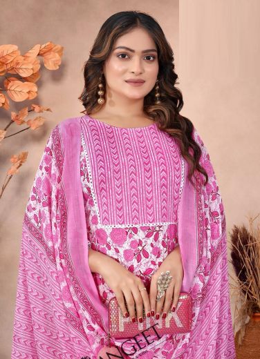 SUMMER SPECIAL COTTONS - Catalog # 58076 (Set of 8 SIZE-SETS [Readymade Salwar Suits]) MADE IN INDIA BY SANGEET