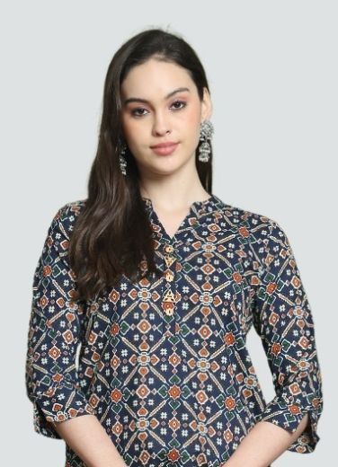 AKSHARA - Catalog # 58080 (Set of 6 Readymade Women's Kurtis / Tops) by Brand RAJNANDINI