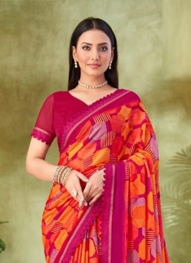SAVERA 11 - Catalog # 58091 (Set of 12 Sarees) by Brand RUCHI SAREES