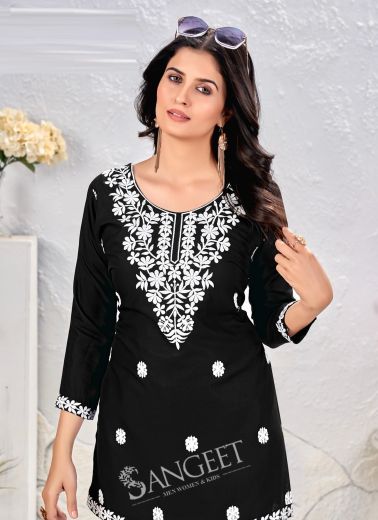 VAISHALI 2 - Catalog # 58111 (Set of 6 Readymade Women's Kurtis / Tops) by Brand SANGEET