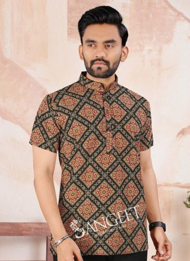 RETRO 3 - Catalog # 58119 (Set of 4 Men's Ethnic Wear) by Brand SANGEET