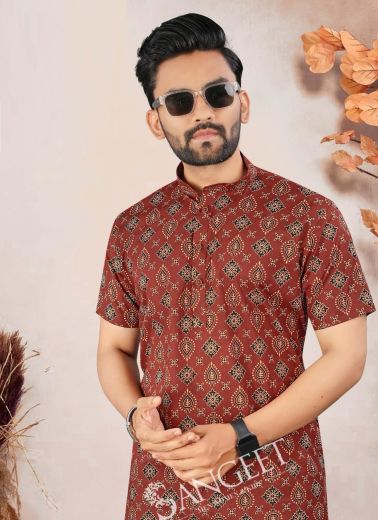 RETRO 2 - Catalog # 58125 (Set of 2 Men's Ethnic Wear) by Brand SANGEET