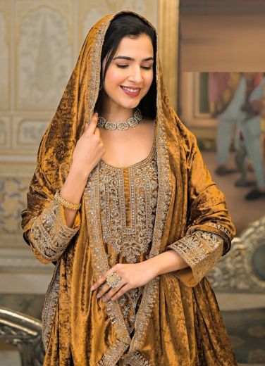 PREET - Catalog # 58184 (Set of 4 SIZE-SETS [Readymade Salwar Suits]) by Brand AFSANA