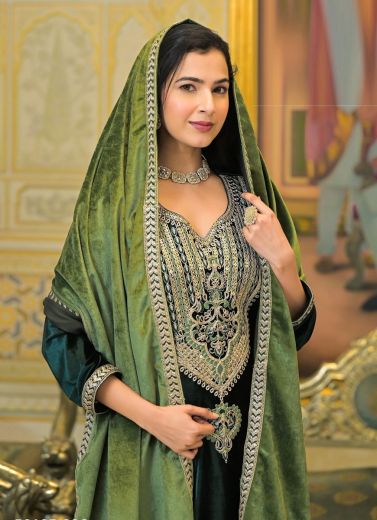 SHAHZADI - Catalog # 58185 (Set of 4 SIZE-SETS [Readymade Salwar Suits]) by Brand AFSANA