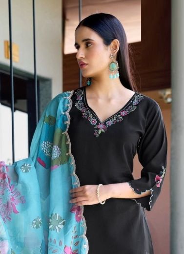 SHREELEKHA - Catalog # 58206 (Set of 4 Readymade Salwar Suits) by Brand MITTOO