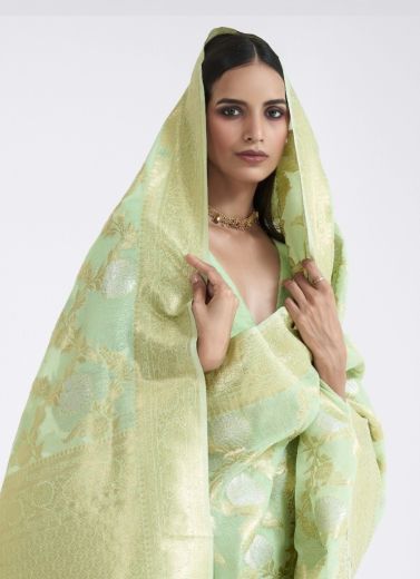 KANANYA LINEN - Catalog # 58233 (Set of 6 Sarees) by Brand RAJTEX FABRICS
