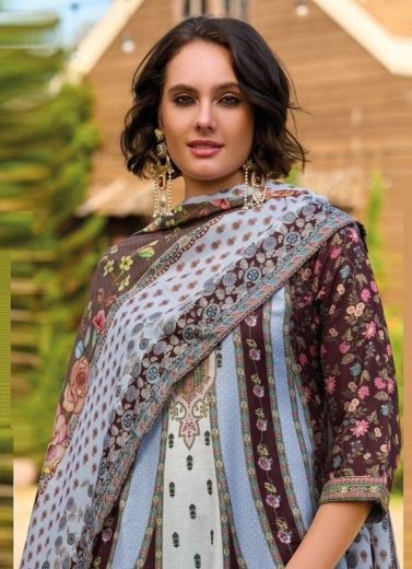 ISABELLA - Catalog # 58261 (Set of 7 SIZE-SETS [Readymade Salwar Suits]) by Brand POONAM DESIGNER