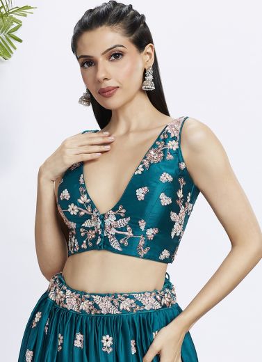 PF 5841 - Catalog # 58273 (Set of 3 Semi-Stitched Lehengas) by Brand STROLLAY ®