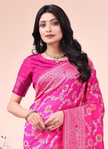 BANARASI SILK - Catalog # 58289 (Set of 3 Sarees) by Brand STROLLAY ®