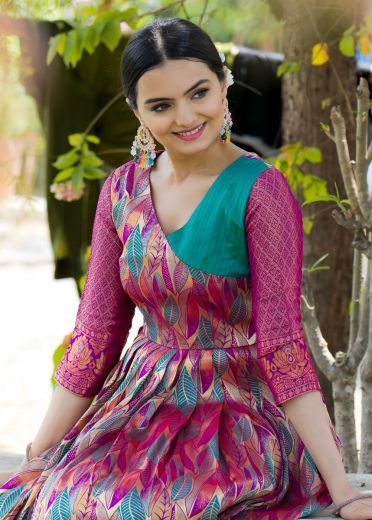 ANUSHKA - Catalog # 58331 (Set of 2 Readymade Gowns) by Brand STROLLAY ®