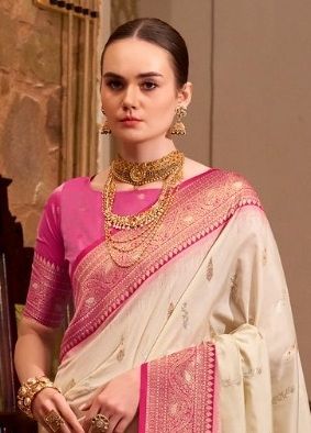 GATHA SILK - Catalog # 58345 (Set of  Sarees) by Brand STROLLAY ®