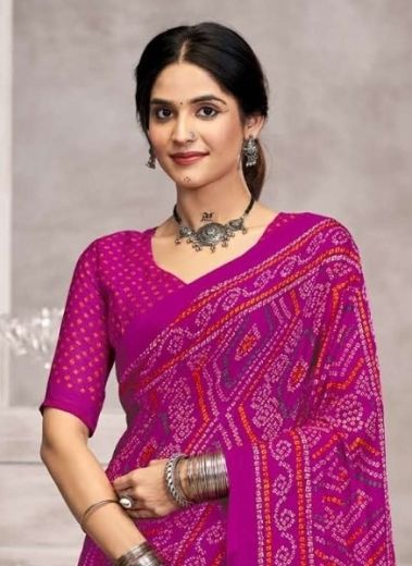 STAR CHIFFON 194 - Catalog # 58355 (Set of 12 Sarees) by Brand RUCHI SAREES