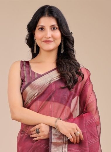 GEORGIA - Catalog # 58360 (Set of 5 Sarees) by Brand STROLLAY ®