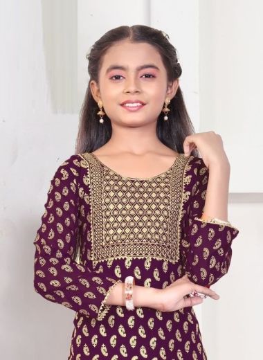 GIRISHMA KIDS - Catalog # 58390 (Set of 6 Readymade Women's Kurtis / Tops) by Brand SANGEET