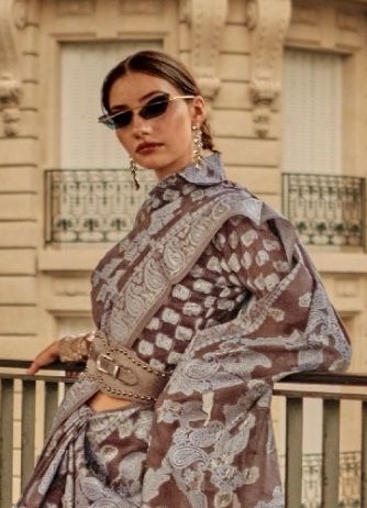KANEEZA LUCKNOWI - Catalog # 58489 (Set of 10 Sarees) by Brand RAJTEX FABRICS